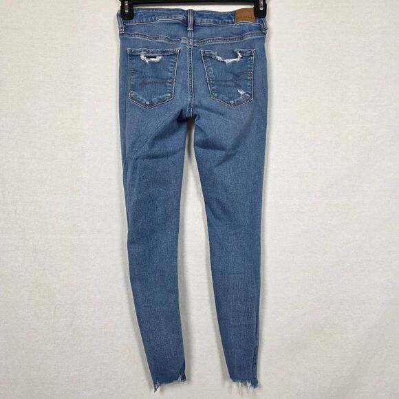 American Eagle Ripped Jegging Next Level Stretch 4R - Picture 5 of 9